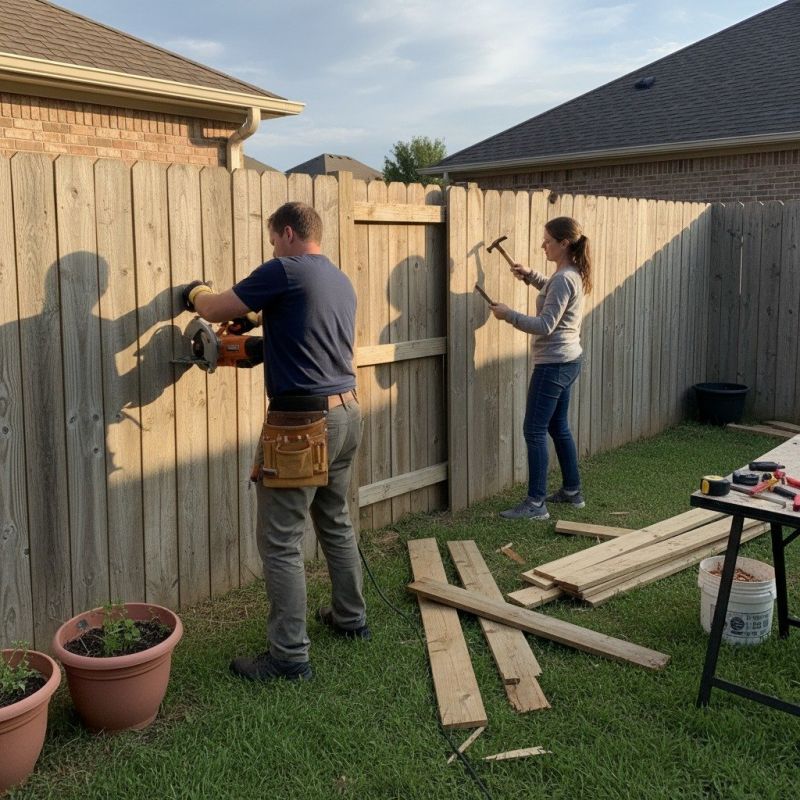 Local Fence Replacement pros at work