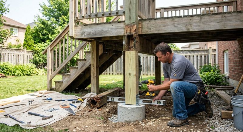 Patio Column Repair in Redmond, WA