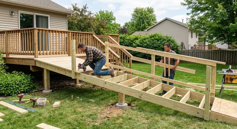 Deck Ramp Installation in Wilmington, NC